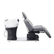 Maximus Full Recline Shampoo Grey Unit With Rotating Seat