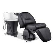 Maximus Full Recline Shampoo Black Unit With Rotating Seat
