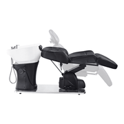 Maximus Full Recline Shampoo Black Unit With Rotating Seat