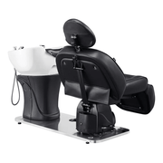 Maximus Full Recline Shampoo Black Unit With Rotating Seat