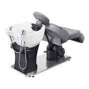 Maximus Full Recline Shampoo Grey Unit With Rotating Seat