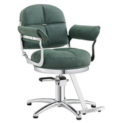 Milano Salon Hairdressing Styling Chair Vintage Green DIR