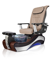 New Beginning 1 DARK-WOOD GRAY Pedicure Chair