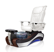 New Beginning 1 DARK-WOOD GRAY Pedicure Chair