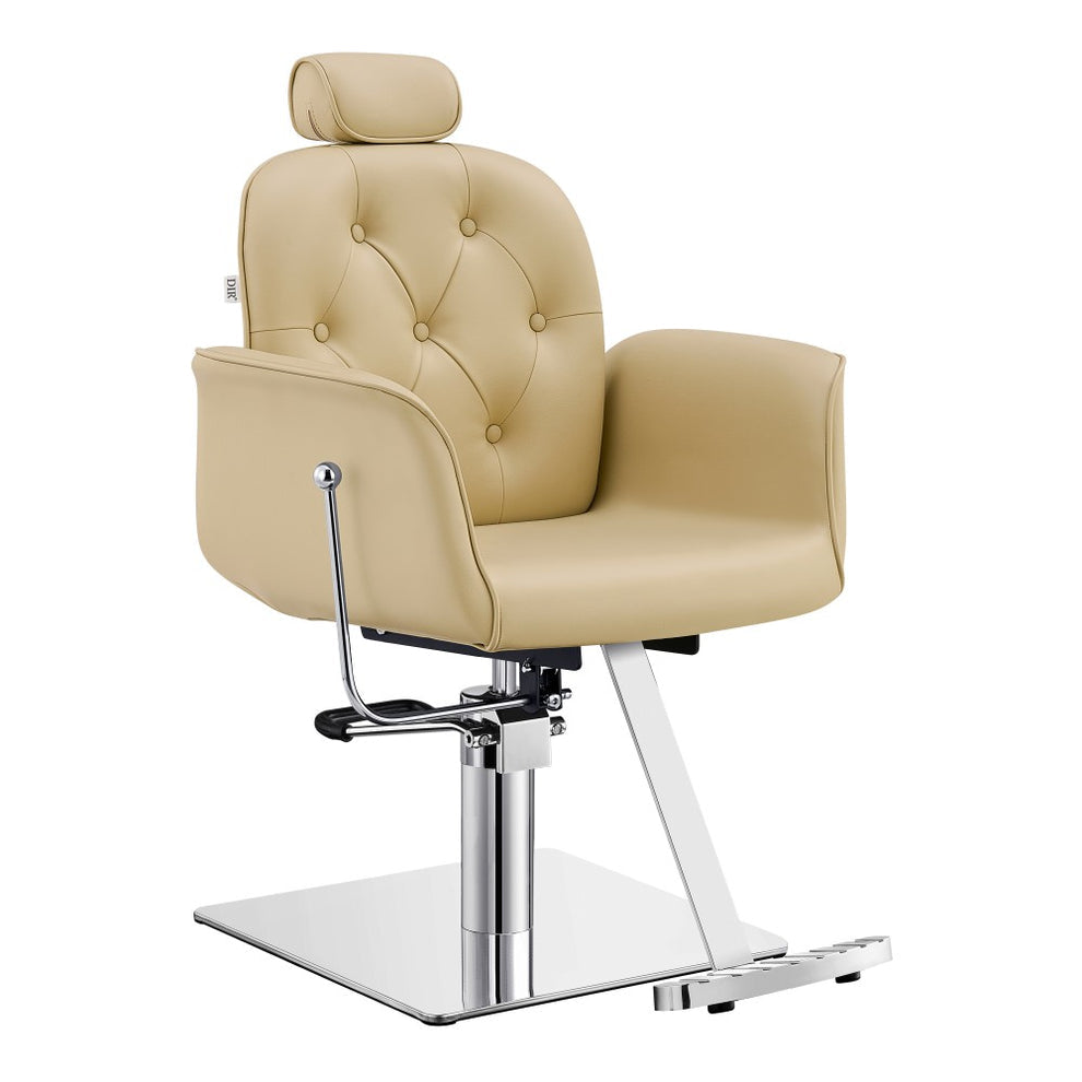Noir Reclining Hydraulic Salon Chair Beige DIR