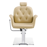 Noir Reclining Hydraulic Salon Chair Beige DIR