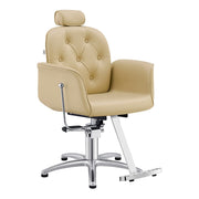 Noir Reclining Hydraulic Salon Chair Beige DIR