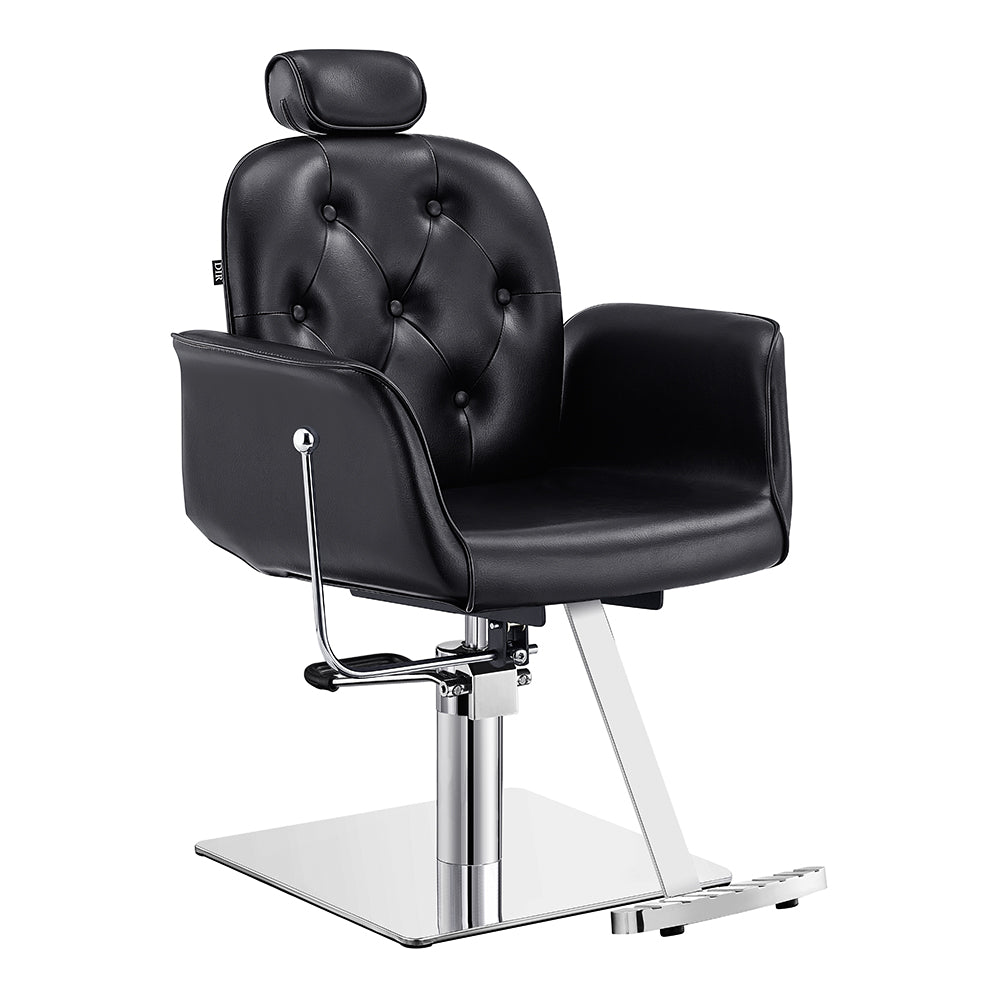 Noir Reclining Hydraulic Salon Chair Black DIR