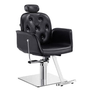 Noir Reclining Hydraulic Salon Chair Black DIR