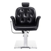 Noir Reclining Hydraulic Salon Chair Black DIR