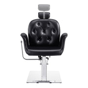 Noir Reclining Hydraulic Salon Chair Black DIR