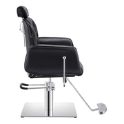Noir Reclining Hydraulic Salon Chair Black DIR