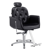Noir Reclining Hydraulic Salon Chair Black DIR