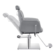 Noir Reclining Hydraulic Salon Chair Gray DIR
