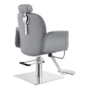 Noir Reclining Hydraulic Salon Chair Gray DIR
