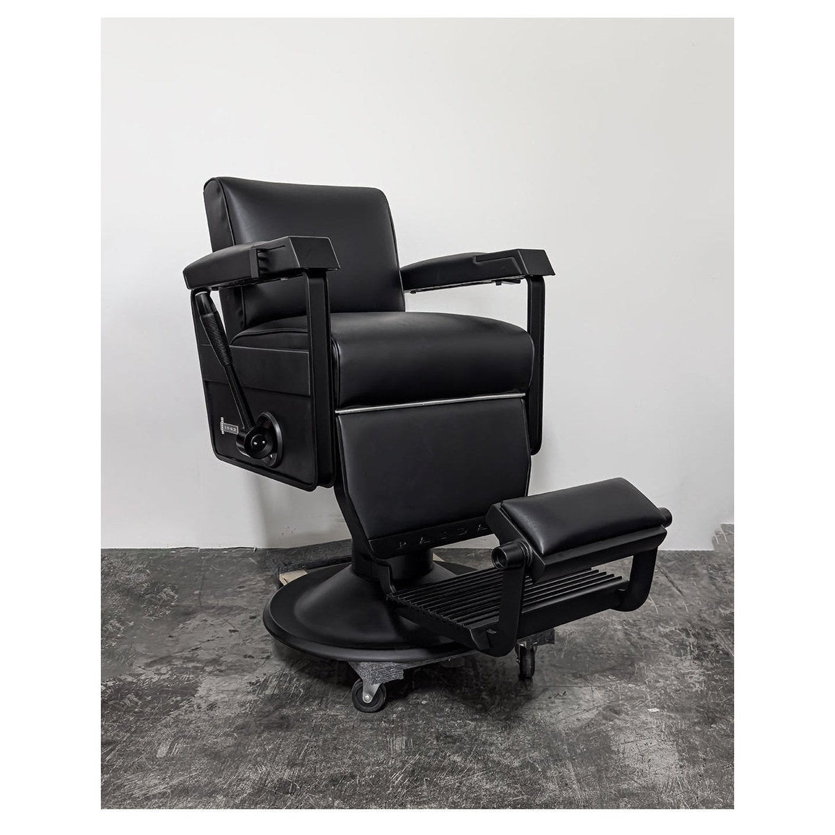 Custom Vintage Paidar Barber Chair - Black on Black Circa 1960's