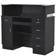 Langara LED Lighting Reception Desk Black DIR