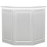 Valencia LED Reception Desk Silver DIR