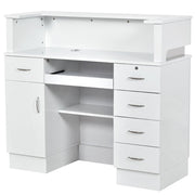 Langara LED Lighting Reception Desk White DIR