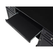 Revival Vintage Reception Desk with LED Lighting Black DIR