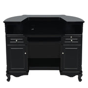 Revival Vintage Reception Desk with LED Lighting Black DIR