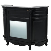 Revival Vintage Reception Desk with LED Lighting Black DIR