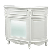 Revival Vintage Reception Desk with LED Lighting White DIR
