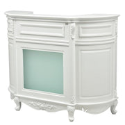 Revival Vintage Reception Desk with LED Lighting White DIR