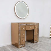 Rose Gold Nova Salon Station and Mirror