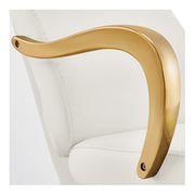 Beckman Gold Salon Shampoo Unit with Adjustable Seat White DIR