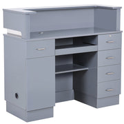 Langara LED Lighting Reception Desk Gray DIR