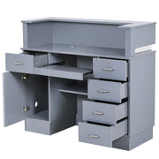 Langara LED Lighting Reception Desk Gray DIR