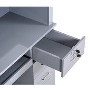 Langara LED Lighting Reception Desk Gray DIR