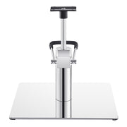 Salon Chair Hydraulic Pump and Square Base Set - Chrome