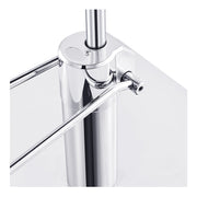 Salon Chair Hydraulic Pump and Square Base Set - Chrome