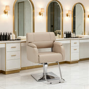 BarberPub Modern Salon Chair, Hydraulic Styling Barber Chair for Hair Stylist 8459