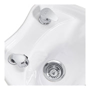Takaran Shampoo Backwash Unit White DIR