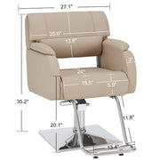 BarberPub Modern Salon Chair, Hydraulic Styling Barber Chair for Hair Stylist 8459