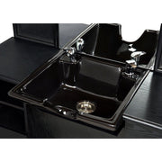 Taylor Barber Station With Sink Ash Black DIR