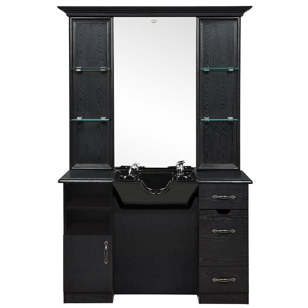 Taylor Barber Station With Sink Ash Black DIR