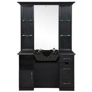 Taylor Barber Station With Sink Ash Black DIR