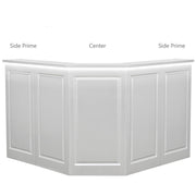 Valencia LED Reception Desk Silver DIR