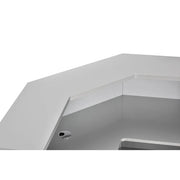 Valencia LED Reception Desk Silver DIR