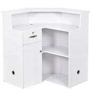 Valencia LED Reception Desk White DIR