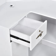 Valencia LED Reception Desk White DIR