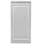 Valencia LED Reception Desk - Side Storage Silver DIR