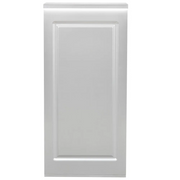 Valencia LED Reception Desk - Side Storage Silver DIR