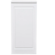 Valencia LED Reception Desk - Side Storage White DIR