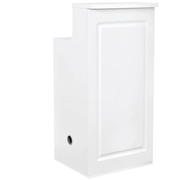 Valencia LED Reception Desk - Side Storage White DIR