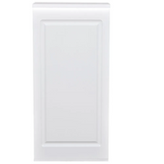 Valencia LED Reception Desk - Side Storage White DIR